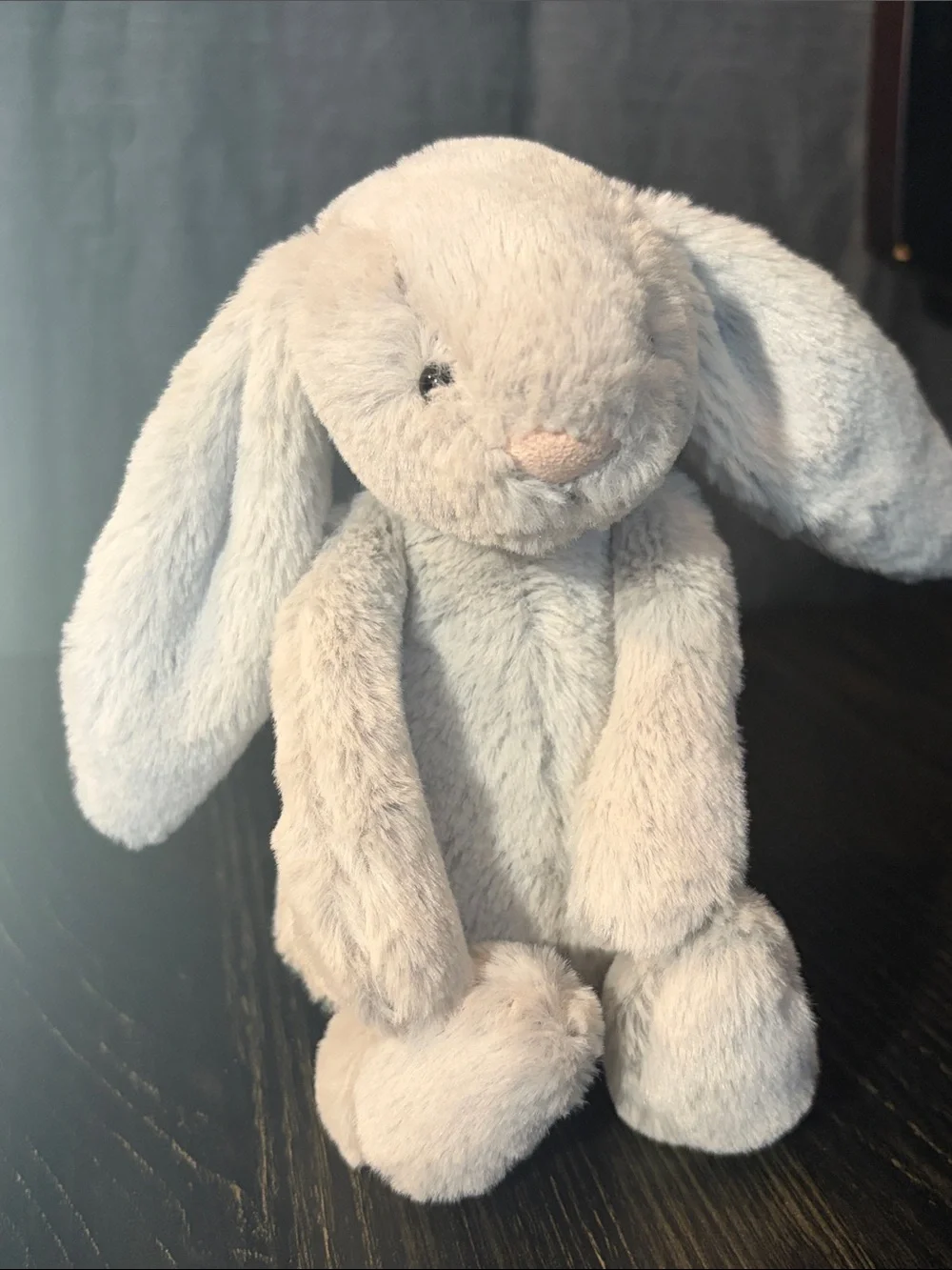 Jellycat Light Gray Bunny Stuffed Animal - Soft Comfort Toy